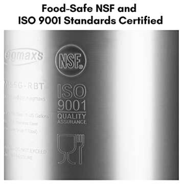 New 5 Gallon Ball Lock Keg, Stainless Steel Beer Keg with Single Handle for Draft, Homebrew and Craft Beer