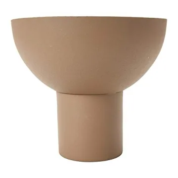 Bloomingville Decorative Metal Footed Taupe Bowl