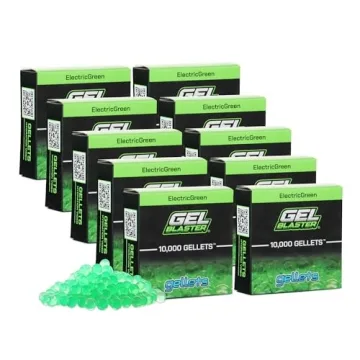 Gel Blaster Gellets Refill Ammo - 100,000 Green Gellets, Eco-Friendly and Non-Toxic