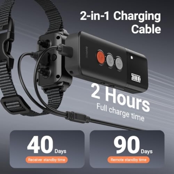 BARKIE Waterproof Dog Training Collar with Remote Blue