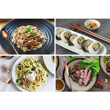 AARAINBOW 6-Piece Portable Stainless Steel Cutlery Set