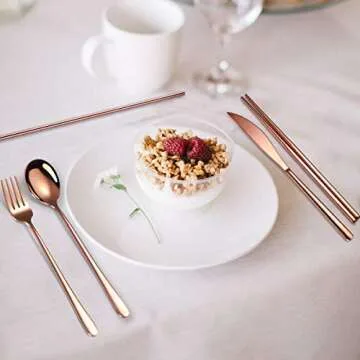 AARAINBOW 6-Piece Portable Stainless Steel Cutlery Set