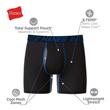 Hanes Men's X-Temp Boxer Briefs for Ultimate Comfort