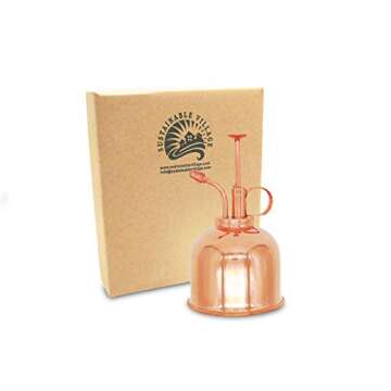 Sustainable Village Indoor Plant Mister | Copper Stainless Spray Mister | Orchid Spritzer | Succulent Mister | Fine Mist Spray Bottle, Plant Sprayer Mister | Elegant Room Decor