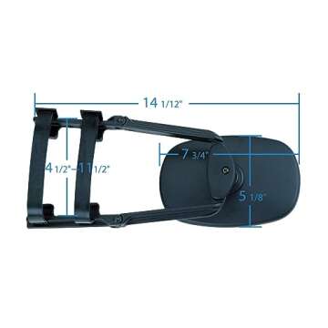 K-Source 3791 Universal Clip-On Towing Mirror - Durable & Adjustable
