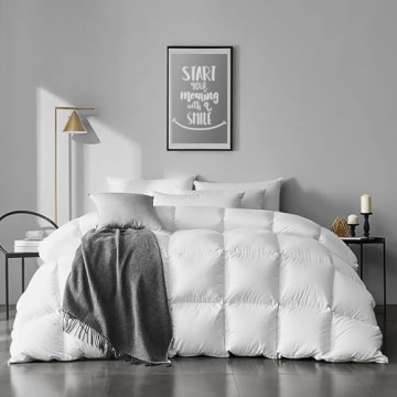 APSMILE Queen Size Down Comforter - Ultra Soft & Cozy