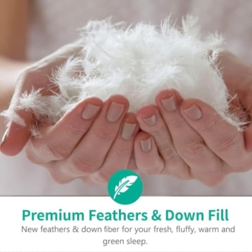 APSMILE Queen Size Down Comforter - Ultra Soft & Cozy