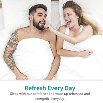 APSMILE Queen Size Down Comforter - Ultra Soft & Cozy