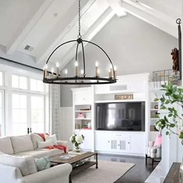 MAXvolador Dimmable E12 Classic Candelabra LED Light Bulbs 60W Equivalent, Daylight White 5000K, 600LM LED Chandelier Bulb, B11 Candle Light Bulbs, Pack of 5