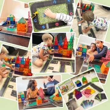 Magnetic Tiles Road Toppers Set for Young Creators