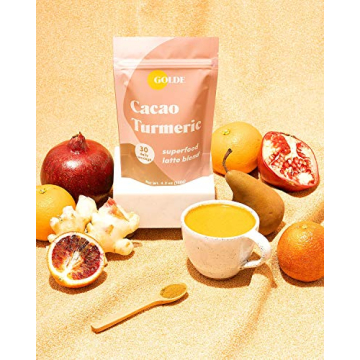 Cacao Turmeric Vegan Superfood Latte Blend for Health
