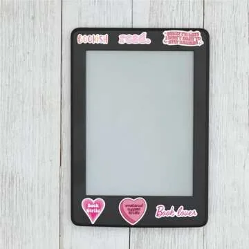 100 PCS Pink Bookish Stickers,Reading Stickers for Kindle,Pink Book Stickers for Adult,Bookish Gifts for Reader,Book Lover