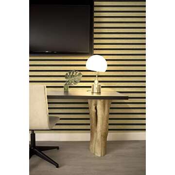 myforHD Wallpaper Peel and Stick Wood Grating Stripe Self-Adhesive Wallpaper Faux Wood Contact Paper Wood Slats Self Adhesive Wall Paper PVC Vinyl Film Removable Waterproof (Wood A, 17.3" x 118")