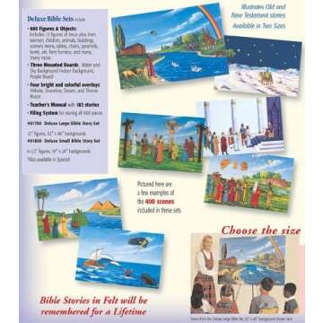 Betty Lukens Small Deluxe Felt Bible Story Set - 600+ Pieces