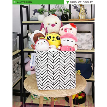 LANGYASHAN Waterproof Square Storage Basket for Toys