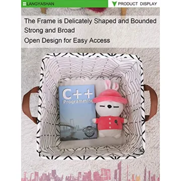 LANGYASHAN Waterproof Square Storage Basket for Toys