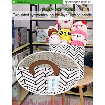 LANGYASHAN Waterproof Square Storage Basket for Toys