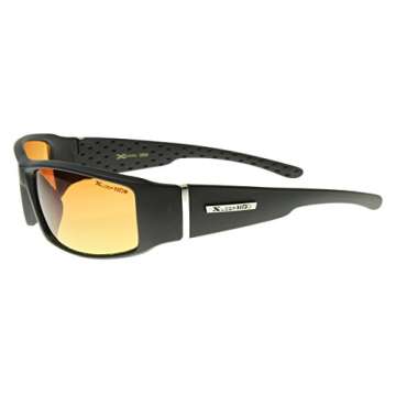 X-Loop HD Active Frame Sports Wrap Sunglasses in Black