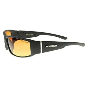 X-Loop HD Active Frame Sports Wrap Sunglasses in Black