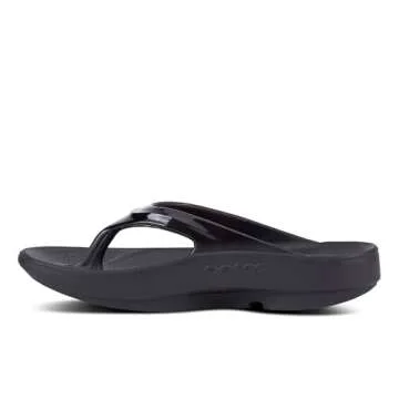 OOFOS OOlala Recovery Sandal, Black - Women’s Size 5