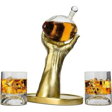 Football Decanter and Glasses Gift Set