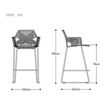Nordic Bar Stools Set of 2 for Stylish Seating