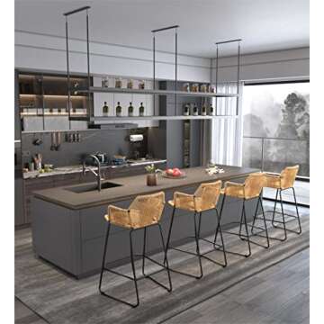 Nordic Bar Stools Set of 2 for Stylish Seating