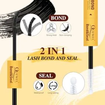 QUEWEL DIY Lash Extension Kit, 320Pcs 60D+80D Lash Clusters Kit Mix 12-18mm 3D Eyelash Clusters with Lash Bond and Seal and Lash Tweezers Easily Create 3D Lashes Clusters at Home (60+80D Kit)