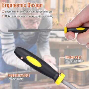 Xioysnil 2PCS Fret Dressing File for Guitars & More