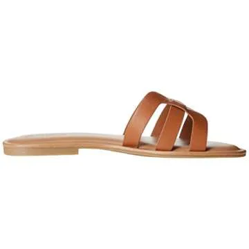The Drop Women's Monika Sandal, Mocha, 11 B US