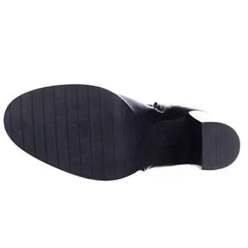 Kenneth Cole Women's Justin Fashion Boot, Black, 10 M US