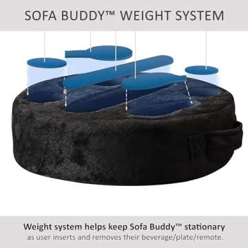 MOOKUNDY - Introducing Sofa Buddy - Convenient Couch Cup Holder, Couch Caddy, Sofa Cup Holder. The Perfect Couch Accessory