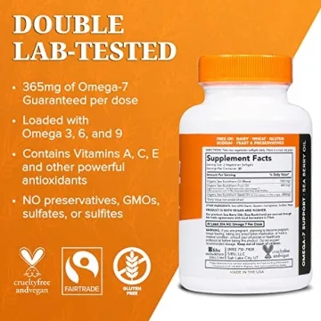 Sibu Omega-7 Softgels for Skin, Hair, and Nail Health