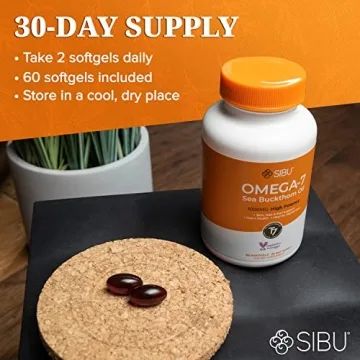 Sibu Omega-7 Softgels for Skin, Hair, and Nail Health