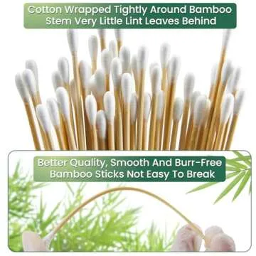 Durable 500PCS Cotton Swabs for Cleaning and Makeup