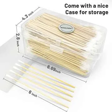Durable 500PCS Cotton Swabs for Cleaning and Makeup