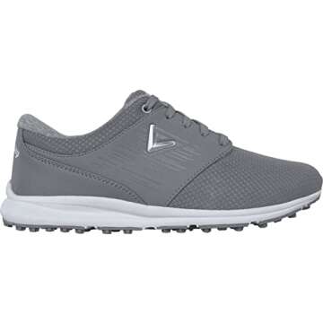 Callaway Women's Marin Golf Shoe, Grey, 9