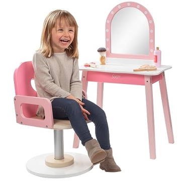 Pretend Hair Salon Wooden Playset for Kids' Creative Fun