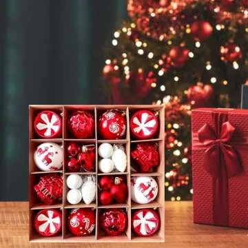 GPAHRRDNIJ Shatterproof Christmas Ornaments Set - 20 Pieces