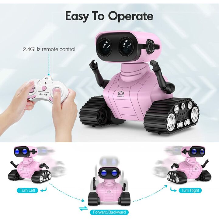 ALLCELE Robot Toys for Kids, Rechargeable & Fun