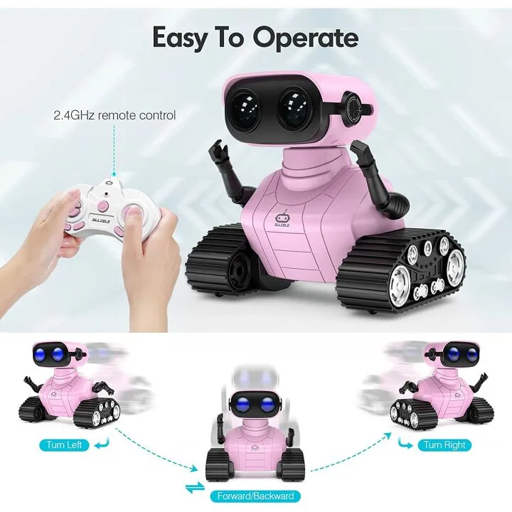 ALLCELE Robot Toys for Kids, Rechargeable & Fun