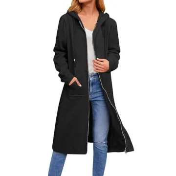 Zeagoo Women's Cozy Zip-Up Fleece Hoodie Jacket