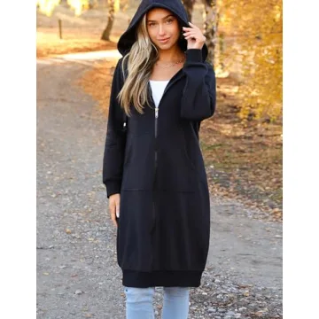 Zeagoo Women's Cozy Zip-Up Fleece Hoodie Jacket