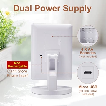 COSMIRROR LED Lighted Makeup Mirror with Dimming Rotation