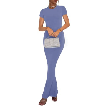 REORIA Women's Summer Lounge Dress Elegant Comfortable Maxi