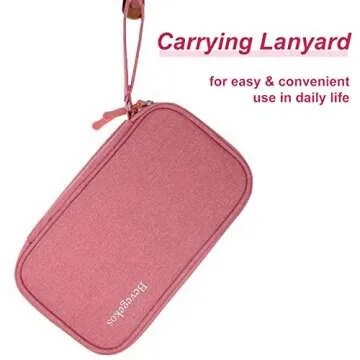 Bevegekos Travel Cables Organizer Accessories Pouch Tech Cords Case for Electronics & Essentials (Medium, Dark Pink)