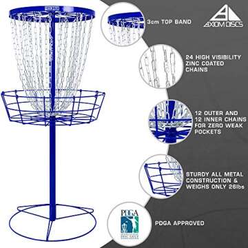 Axiom Discs Lite Disc Golf Basket - Royal