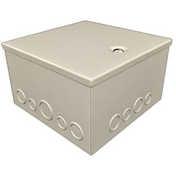 BUD JBH-4961-KO Steel NEMA 1 Junction Box 10" x 10" x 6"