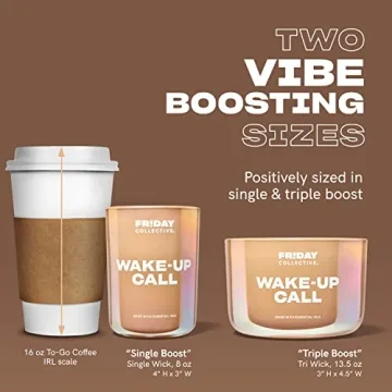 Wake-Up Call Candle Sweet & Spicy Essential Oils 13.5 oz