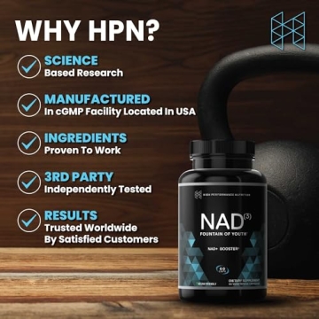 HPN NAD+ Booster - Ultimate Anti-Aging and Energy Supplement